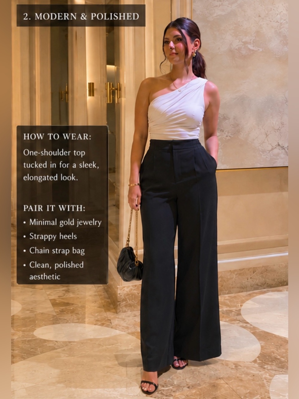 CIDER Black High-Waisted Wide-Leg Trousers – Size Small – NWT - Picture 5 of 10